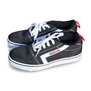 Heelys Black White Red GR Pro Roller Sneakers Size 8 Skate Shoes Holiday Gift